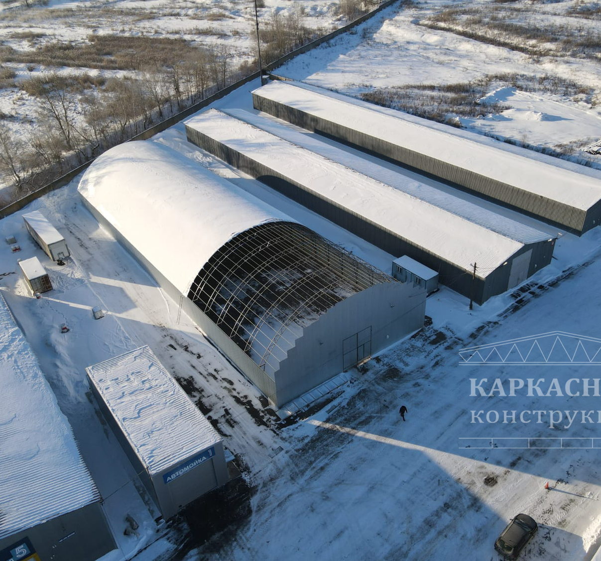 напольные зернохранилища