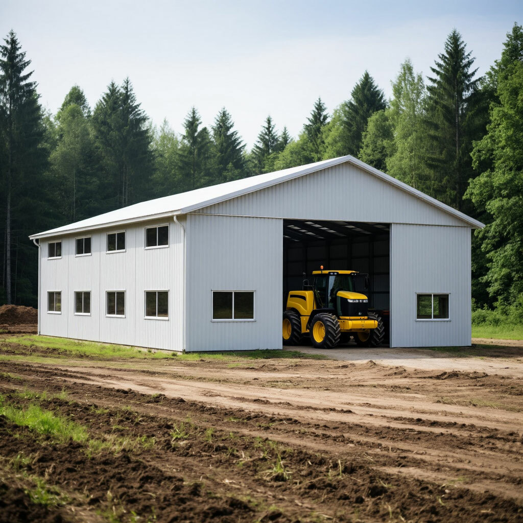 Ангары из сэндвич панелей под ключ